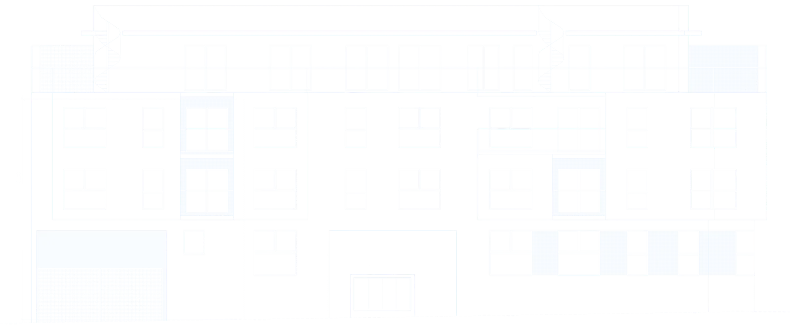 Bloque 1 · Fachada sur: alzado del proyecto
